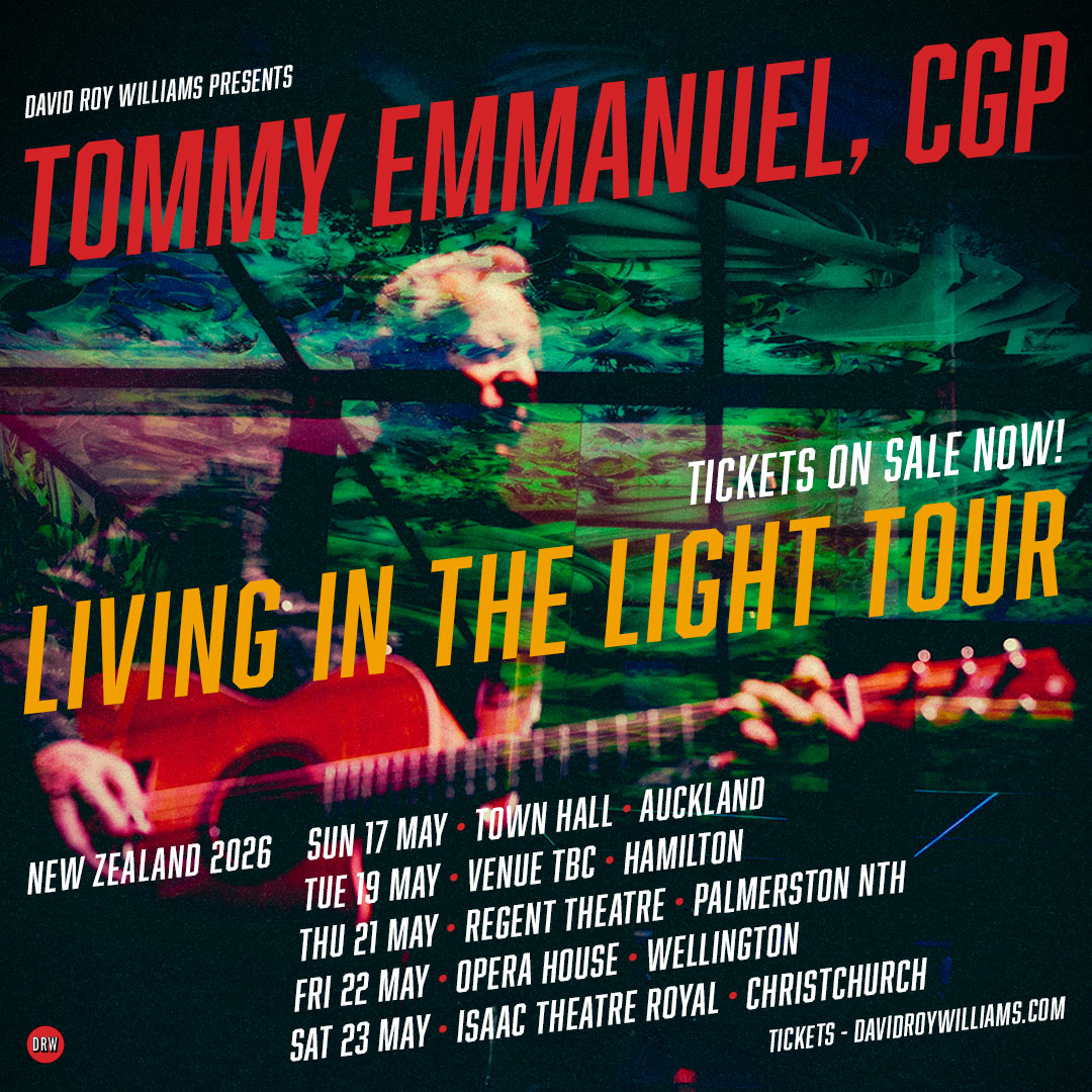 Tommy Emmanuel Living In The Light Tour Poster 2026