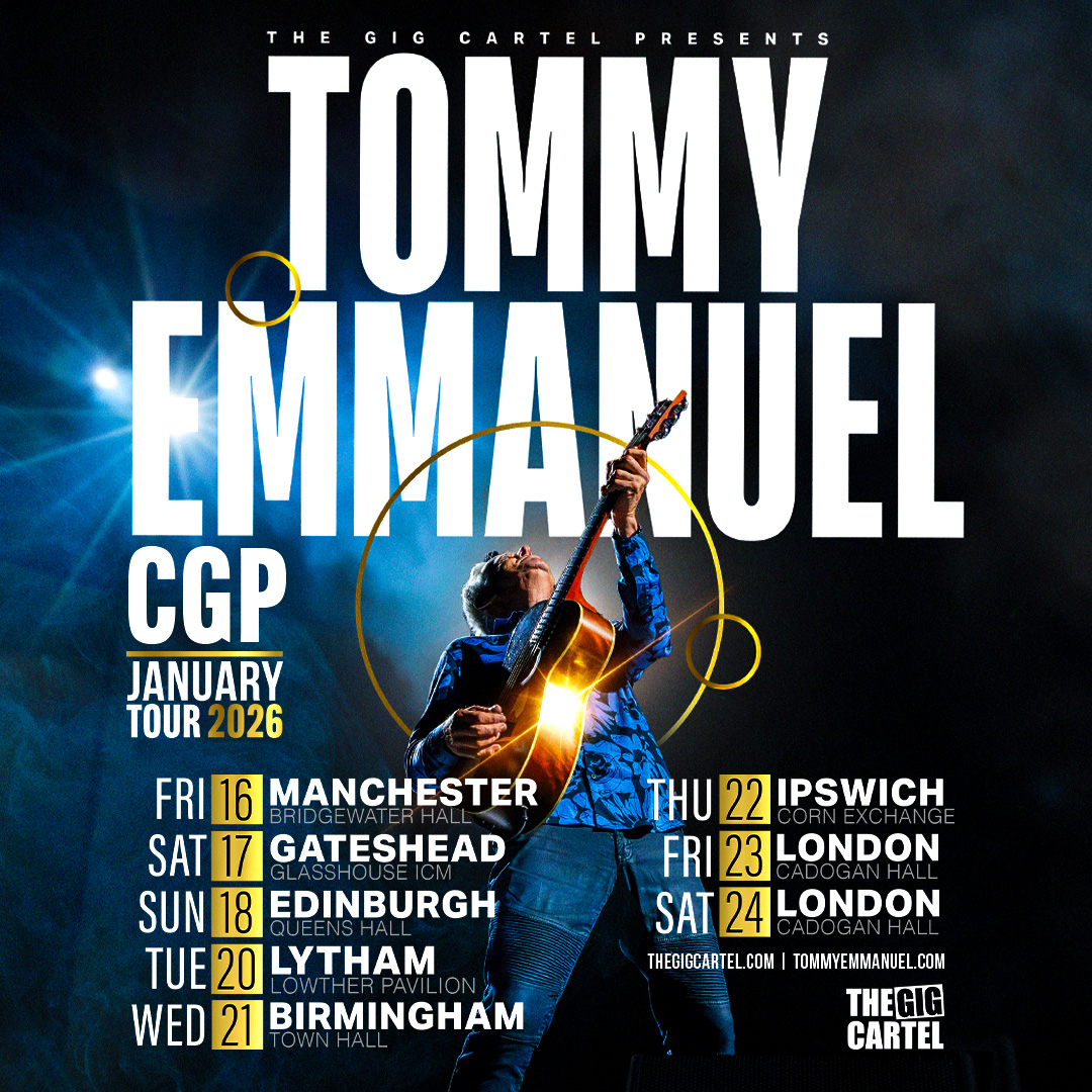 Tommy Emmanuel Living In The Light Tour Poster 2026